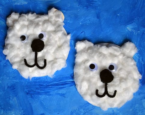Paper-Plate-Polar-Bear-Craft-for-Kids 1