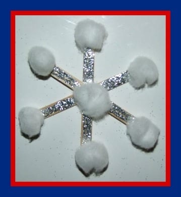 Popsicle Stick Snowflake