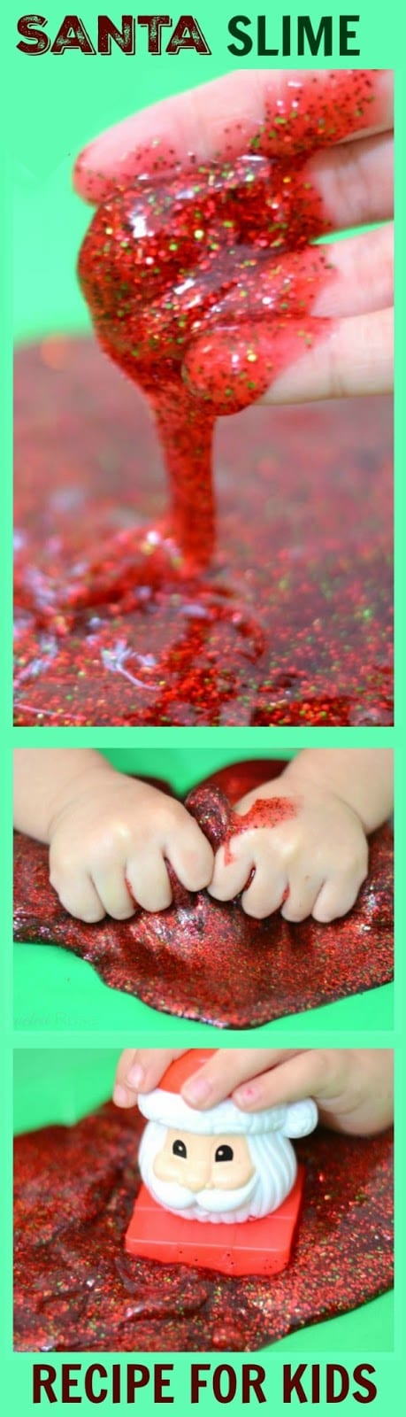 Santa slime recipe for kids