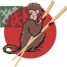 猴子用筷子