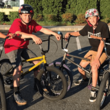 teens on bikes