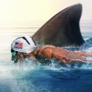 phelps vs shark