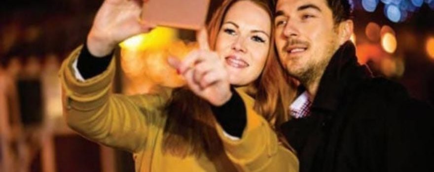 couple taking selfie