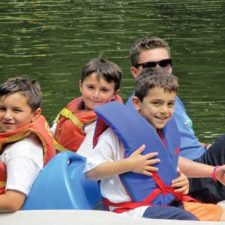 jcc campers on boat