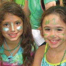 girls with painted faces