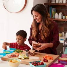 making lunch with kids