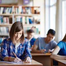 high school students take test