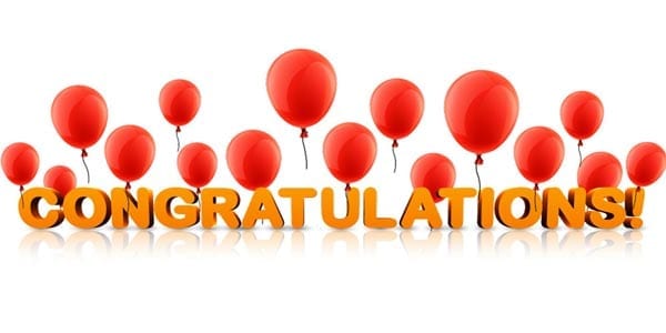 congratulations winners