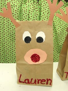 rudolph paper bag