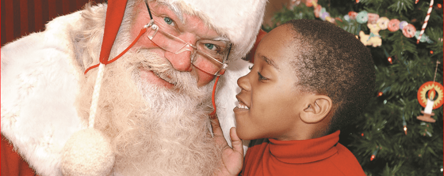 boy meets santa