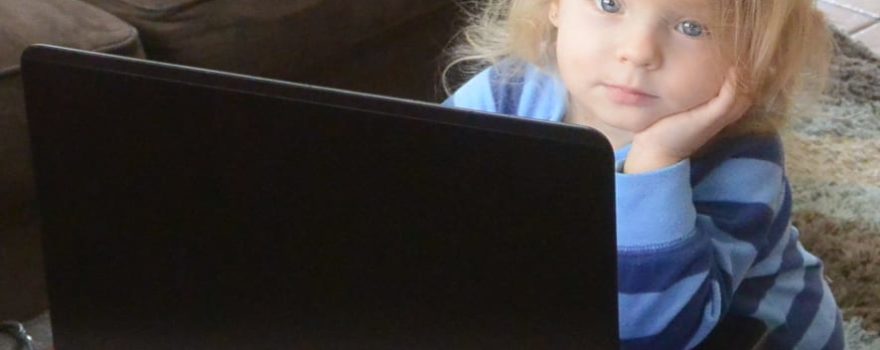 child on computer