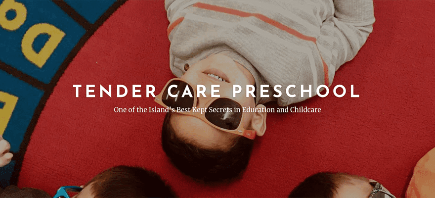 tender care preschool ad