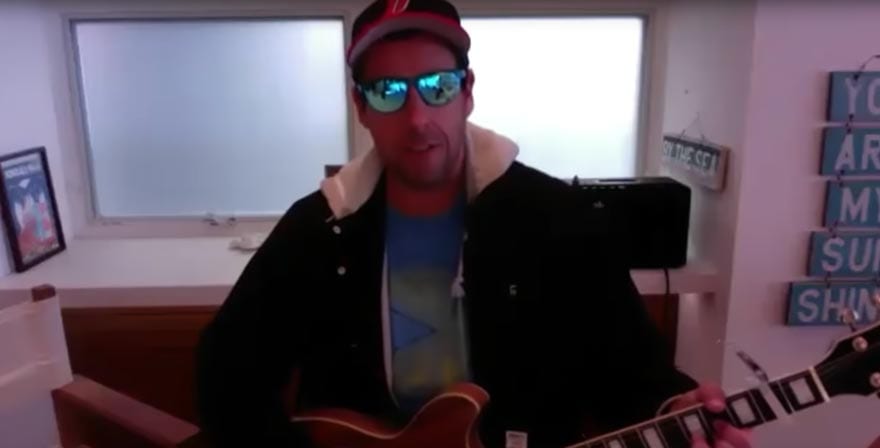 adam sandler with guitar