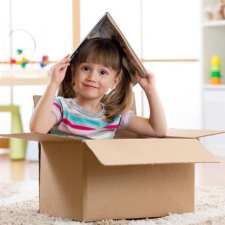 girl in box