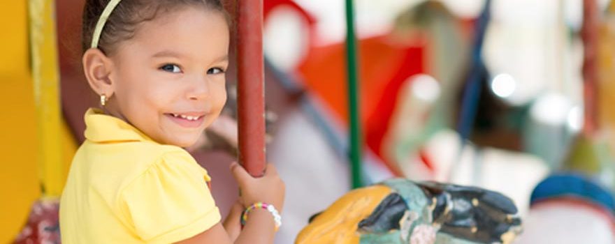 girl on carrousel