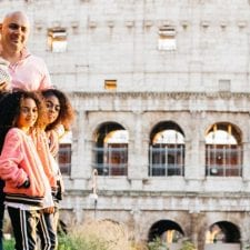 Natasha DAnna and family in Rome