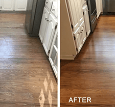 before and after wooden floors