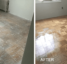 before and after wooden floors