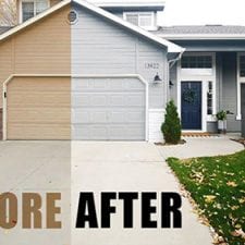 before and after garage