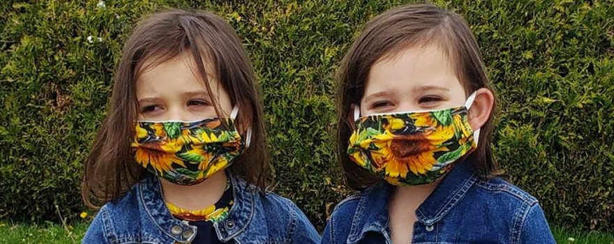 sunflower face masks for kids