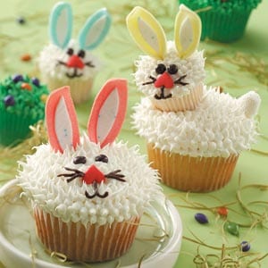 easter bunny cupcakes