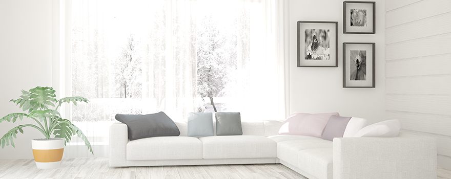 elegant white living room