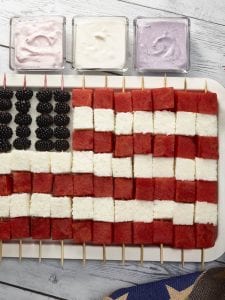 usa flag kabob