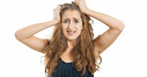 angry teen with braces