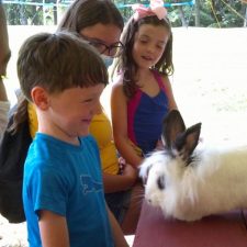JCC Day Camp Kids with Bunny