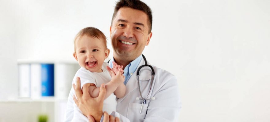 pediatrician and baby