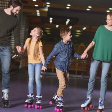 roller skating family