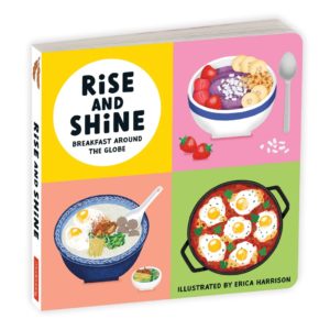 cover of book with breakfast items featured on it