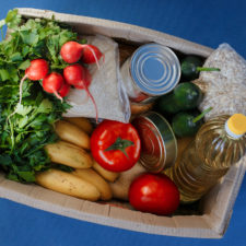 box of food for a food pantry