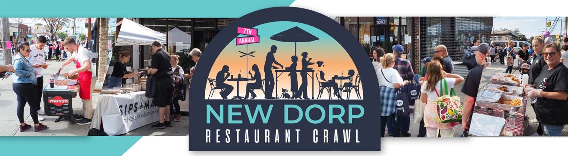new dorp restaurant crawl logo