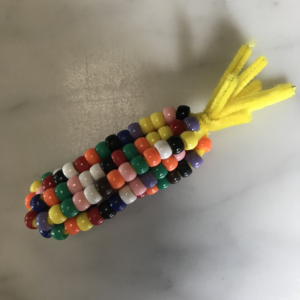 beaded corn decoration