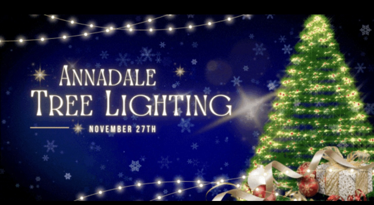 A flyer for the Annadale Tree LIghting event on Staten Island.