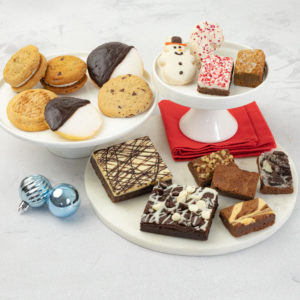 Display of cookies and brownies.