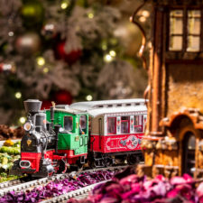 Holiday train show in New York Botanical Garden