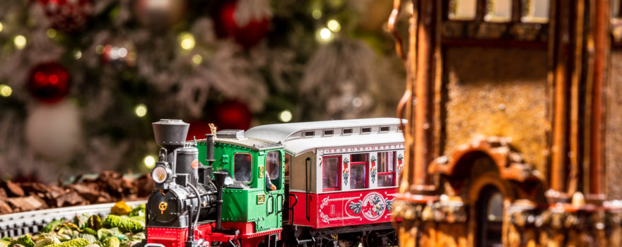 Holiday train show in New York Botanical Garden