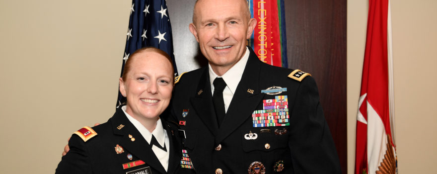 Staten Island mom receives leadership award from the U.S. Army at a ceremony.