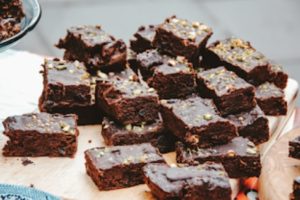 Brownies on a plate