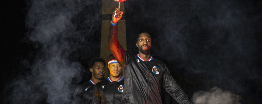 The Harlem Globetrotters in uniform