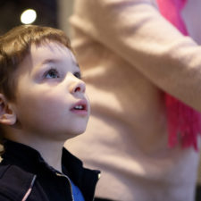 child at a museum