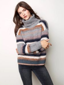 woman wearing a heavy sweater