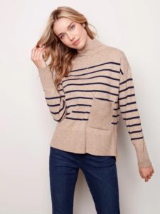 woman wearing a heavy sweater