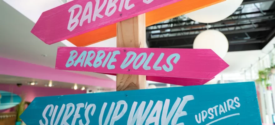 Surfs Up at Malibu Barbie Cafe in Downtown Manhattan