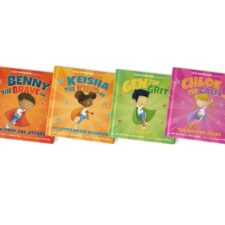 A set of Team Supercrew SEL books for kids.