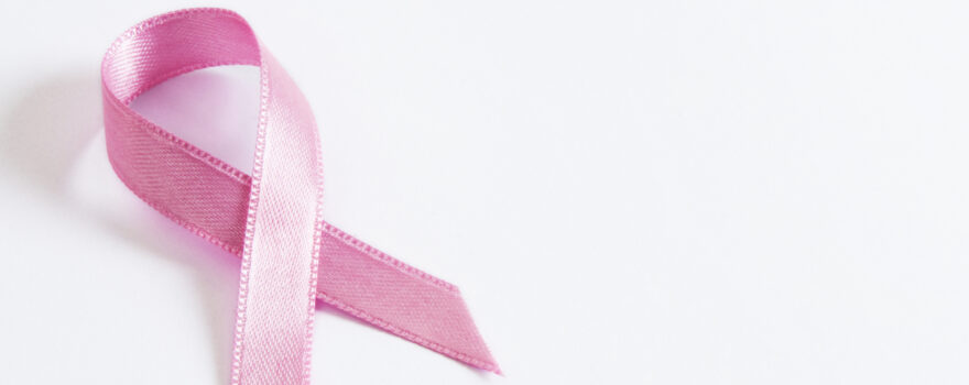 a pink ribbon