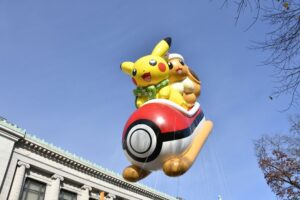 a float at the Macy's Thanksgiving Day Parade