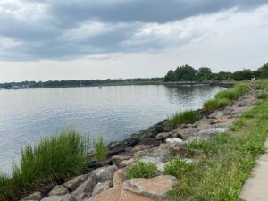 a park with a shoreline. There are many gyms on Staten Island, but parks are great for walking and running workouts, too.